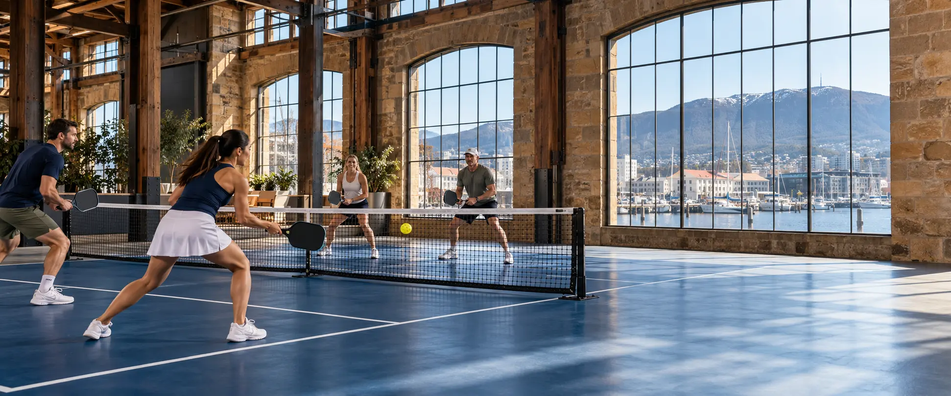 Pickleball players at Royal Reels Pickleball Hobart
